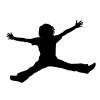 Boy Jumping Silhouette