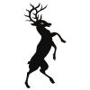 Deer Heraldry Silhouette Deer Heraldry Silhouette