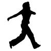 Woman Walking Silhouette