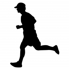 Boy Running Silhouette