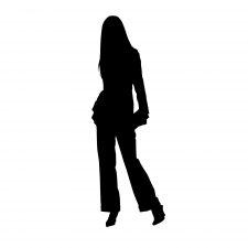 Woman In Suit Silhouette, Woman